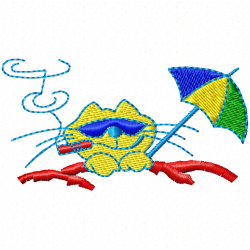 Cats Embroidery Design 3 Cats Embroidery Design 3